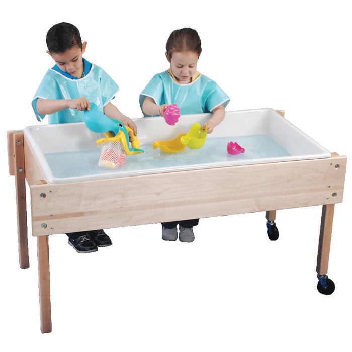 Mobile Sand & Water Sensory Table with Replaceable Pan
