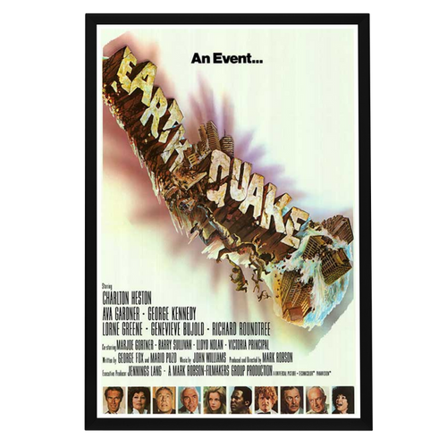 "Earthquake" (1974) Framed Movie Poster