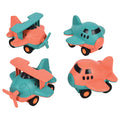 Eco-Friendly Airplanes | 4-Piece Compostable Vehicle Set