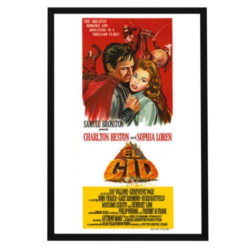 "El Cid" (1961) Framed Movie Poster