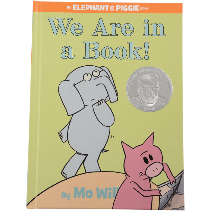 We Are In A Book hardcover children's book on white background