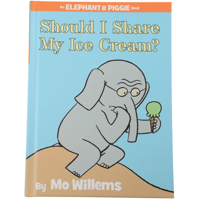Should I Share My Ice Cream hardcover children's book on white background