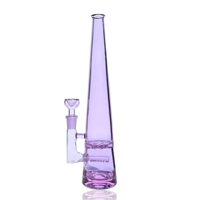 Elevate Jane Chroma Mimi purple glass hand pipe with lavender geometric base