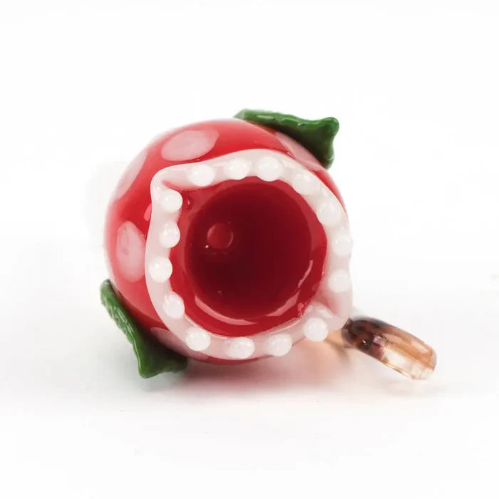 Empire Glassworks glossy red cherry 14mm glass bowl piece