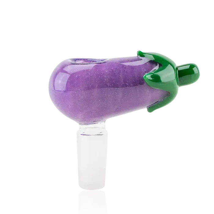 Empire Glassworks eggplant glass bowl piece 14mm purple