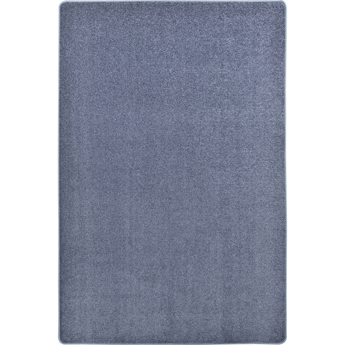 Rectangular Glacier Blue Area Rug