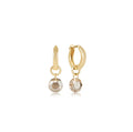 Enewton Huggie Gold 0.5” Hoop Reflection Small Charm November 11 EHUGG05HREFLSM11