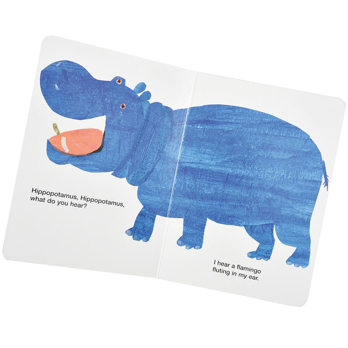 Look Inside of "Polar Bear, Polar Bear What Do You Hear" Board Book