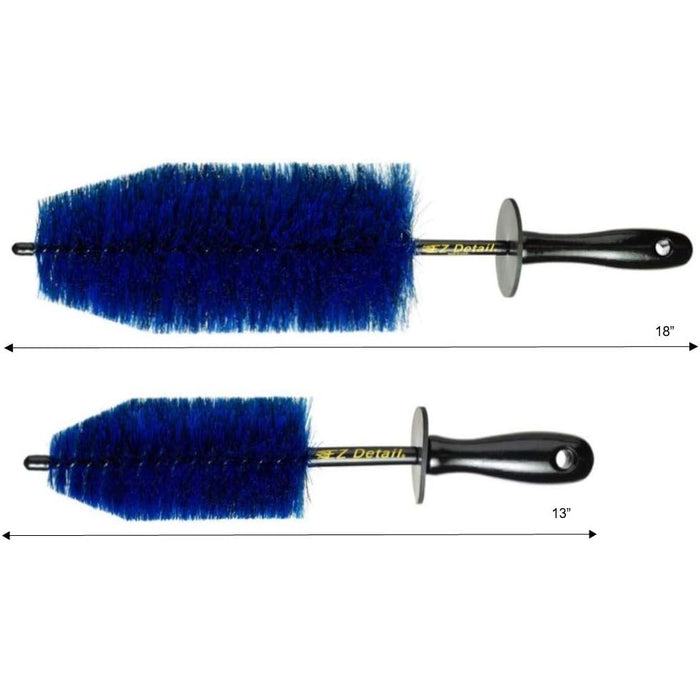 EZ Detail 2-Piece Wheel Brush Set from Auto Obsessed Canada – includes Large and Little brushes for safe, effective wheel cleaning.