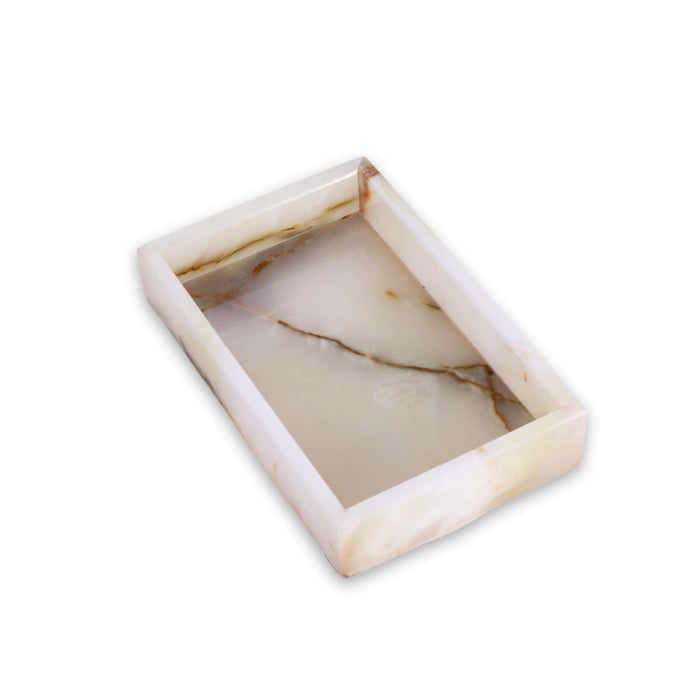 Ezra Onyx Genuine Marble Guest Towel Tray