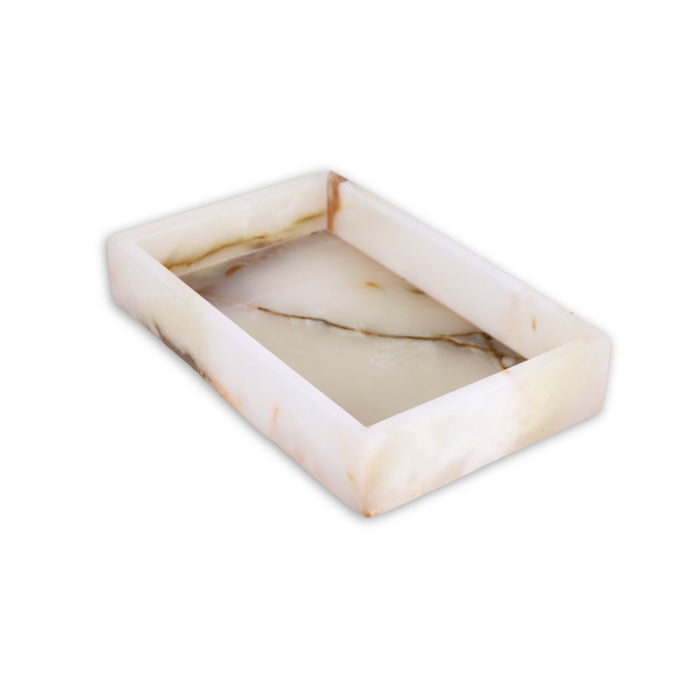 Ezra Onyx Genuine Marble Guest Towel Tray