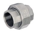 Europress F & F Barrel Union made of stainless steel, used for plumbing connections and pipe fitting.