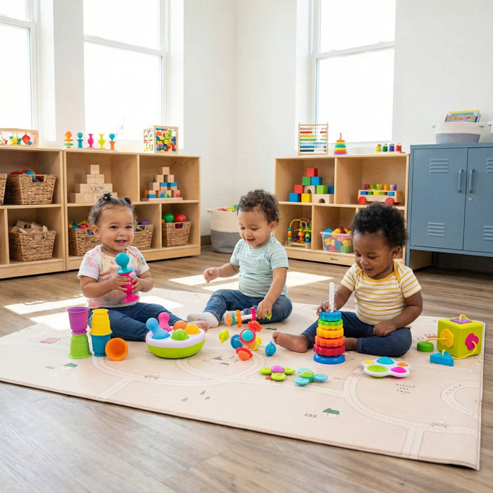 Fat Brain Toddler Sensory Toy Bundle | 9-Piece STEM & Fine Motor Development Set