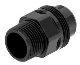 Airenergy Dev male fitting adaptor with BSP threads for secure pipe connection, durable metal construction.