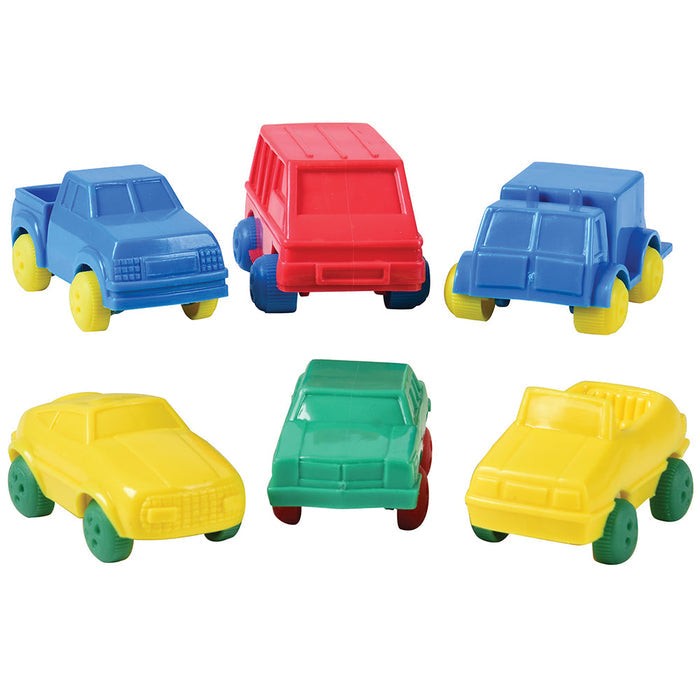 Flexible Vehicles Set of 6 — Soft Vinyl Cars & Trucks for Toddlers