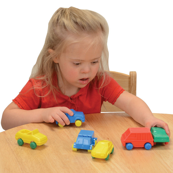 Flexible Vehicles Set of 6 — Soft Vinyl Cars & Trucks for Toddlers