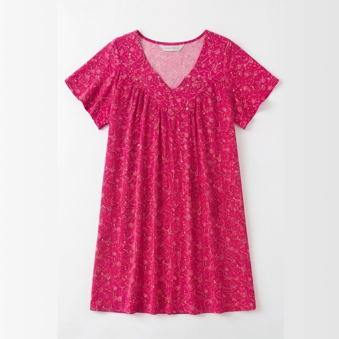 Florella – Flowy V Neck Printed Blouse
