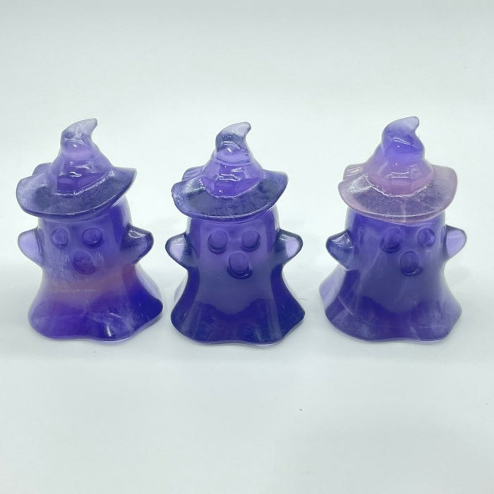 Fluorite Ghost Carving Halloween Crystals Wholesale -Wholesale Crystals