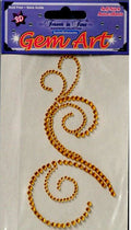 Forever in Time Gem Art Gold Flourish Self-Adhesive Embellishments - SCRAPBOOKFARE