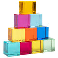 Gem Cubes 10-Piece Set | Colorful Acrylic Blocks for Light Play & Sensory Learning