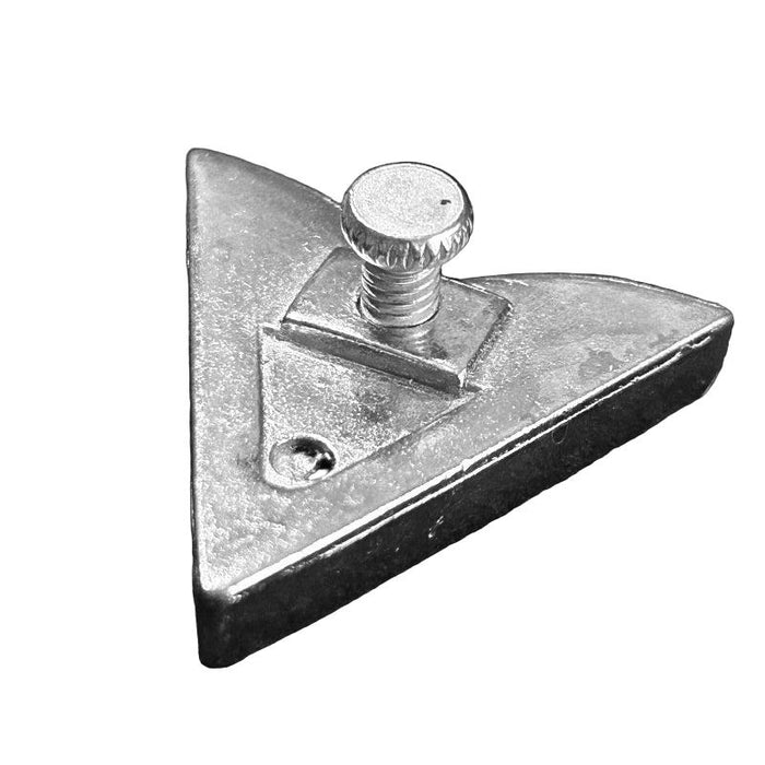 German Silver Black Onyx Collar Tips