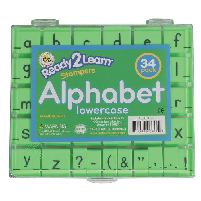 Giant Manuscript Alphabet Stampers - Lowercase- in Case