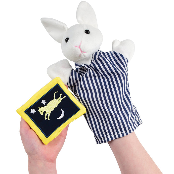 Goodnight Moon Bunny Hand Puppet  with Prop Piece