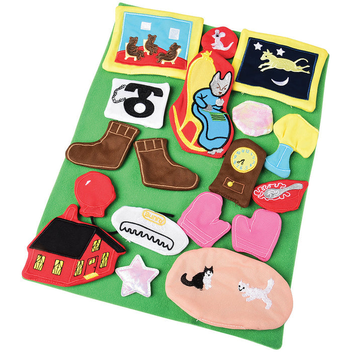 Goodnight Moon Props Set on Green Background