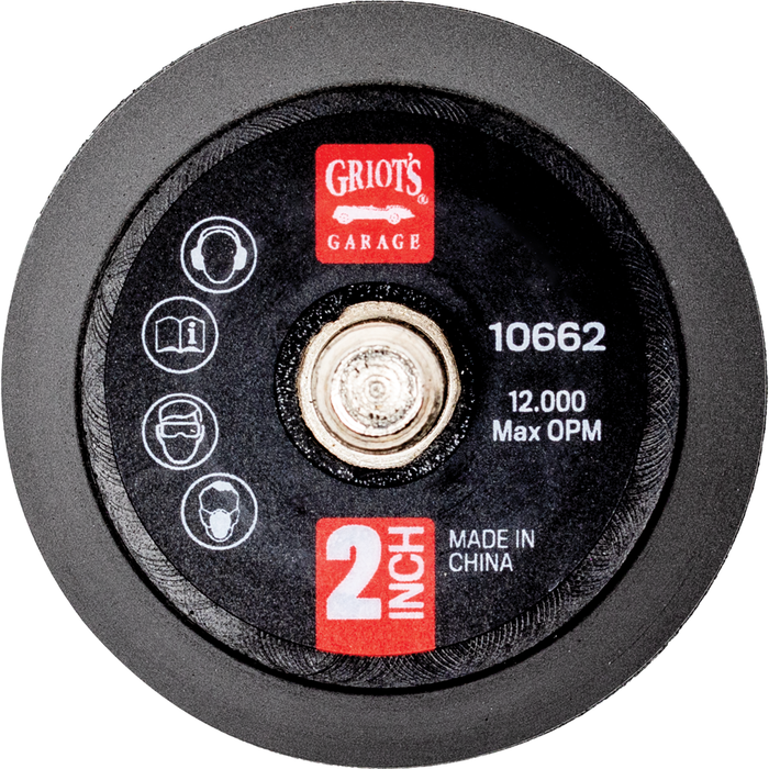Griots Garage 2" Orbital Backing Plate, 10662 - Auto Obsessed
