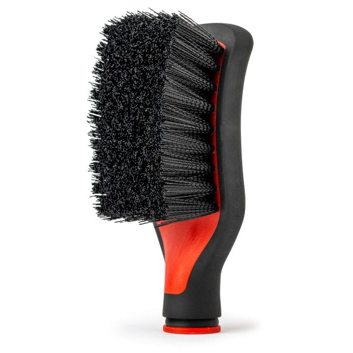 Griot’s Garage MOD Heavy‑Duty Flat Detail Brush Head with rigid synthetic bristles