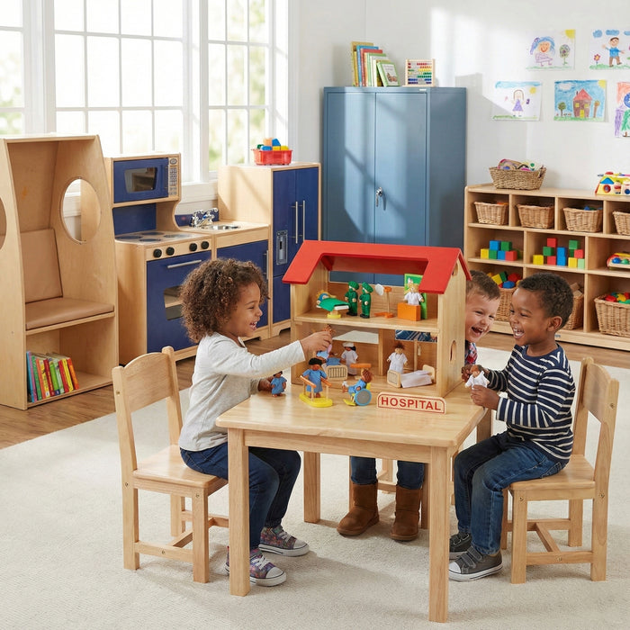 Hardwood Pretend Play Dollhouse