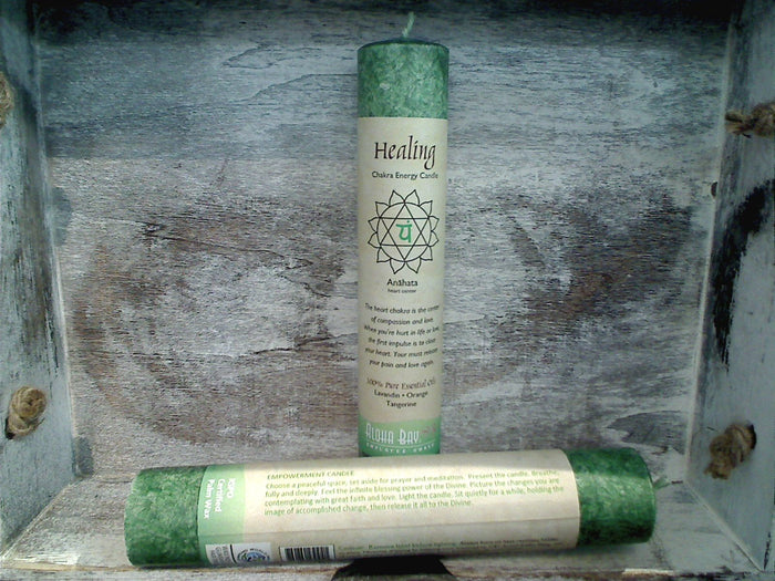 Heart Chakra Pillar Candle - Healing