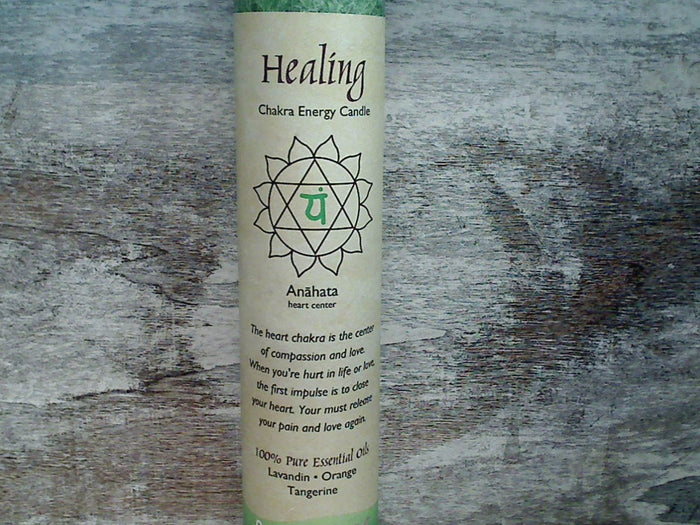 Heart Chakra Pillar Candle - Healing