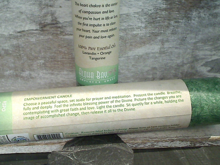 Heart Chakra Pillar Candle - Healing