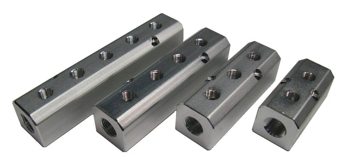 Set of metal mechanical components on a white background