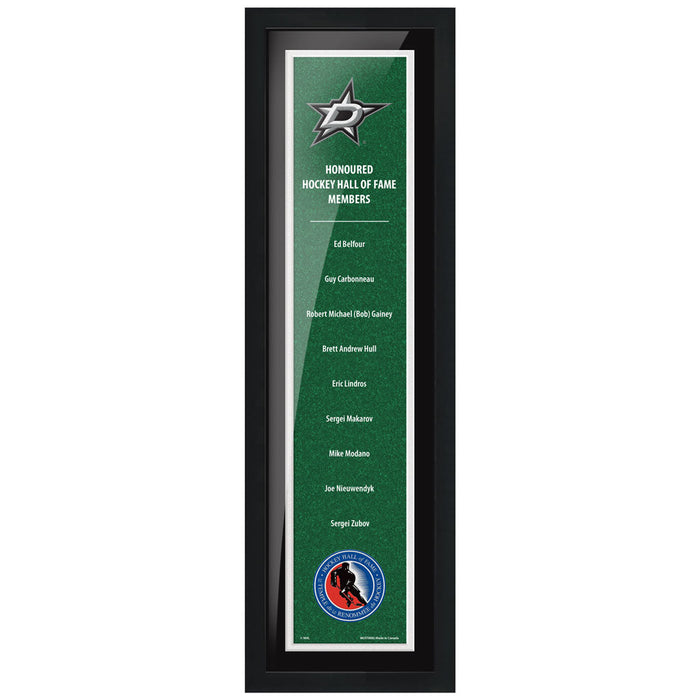 HHOF 6X22 Pic Frame Honoured Members-Dallas Stars