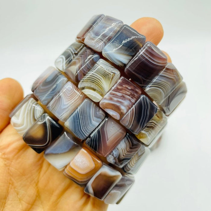 High Quality Stripe Agate Square Bracelet Wholesale -Wholesale Crystals