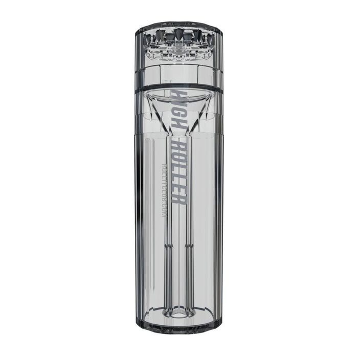 Transparent cylindrical container for Portable Rolling Paper Grinder & Packer