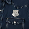historic replica us marshal badge pin