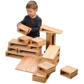 Junior Hardwood Hollow Blocks | 18-Piece Early Learning Building Set