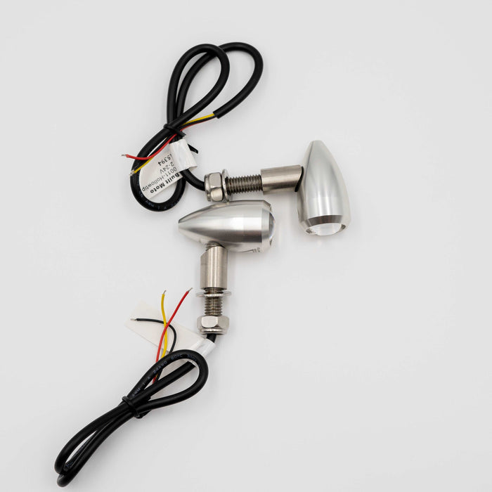 Hollow Tip X 3 in 1 LED Indicators Chrome