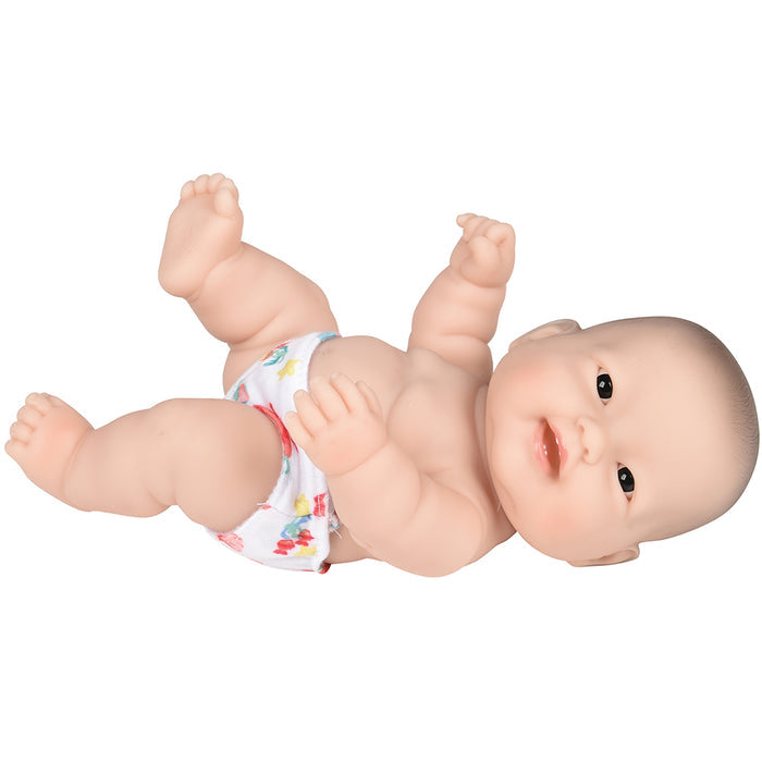 Huggable 10" Asian Baby Doll | Soft Vinyl with Detailed Features & Removable Diaper