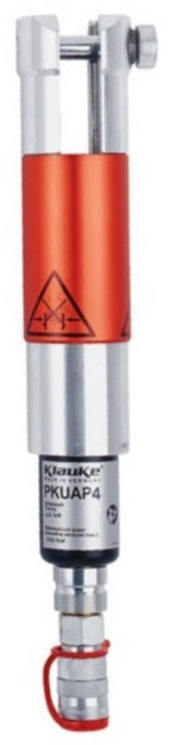 Airenergy Dev hydraulic press head with 15-28 model specifications, showing its durable metal construction and detailed design.