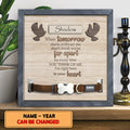 I'm Right Here In Your Heart, Pet Memorial Keepsake, Personalized Pet Name Collar Sign, Gifts For Loss Of Pet