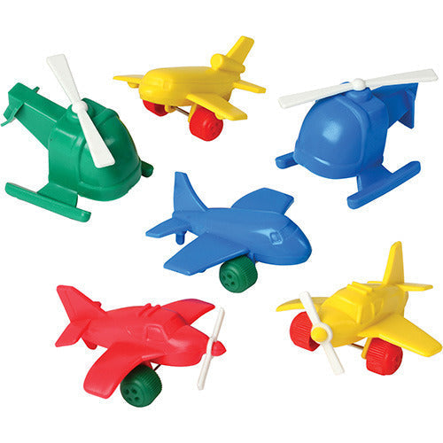 Indestructible Plastic Air Vehicles - Set of 6