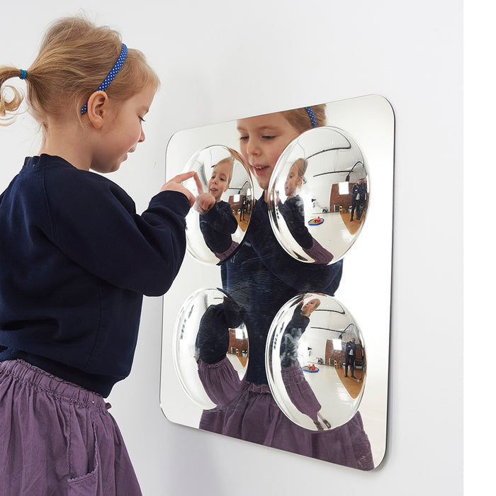Kid Exploring Durable Acrylic Wall Bubble Dome Mirror