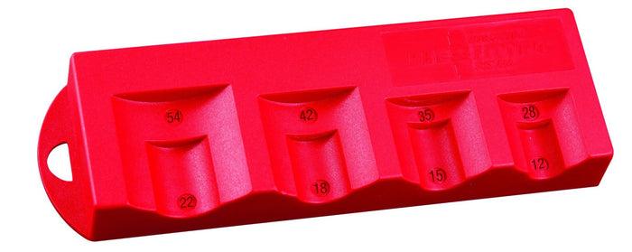 Europress insertion depth gauge measuring 15-54mm for precise depth adjustments in woodworking and metalworking projects.