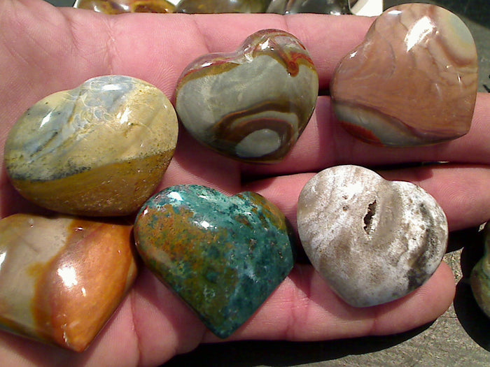 Jasper Medium Size Heart 20g-25g