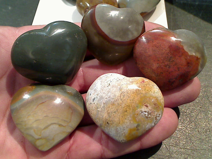 Jasper Medium Size Heart 25g-30g