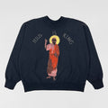 Jesus Is King 2019 Portrait Crewneck In Navy